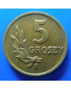 Poland  5 Groszy1949 Y# 41   Schön# 33a