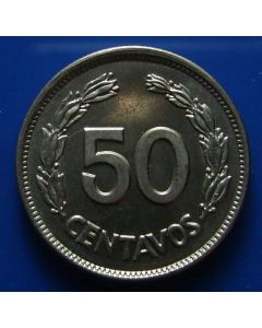 Ecuador  50 Centavos1963km# 81   Schön# 39