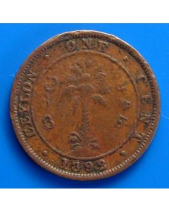 Ceylon  Cent1892 km#92