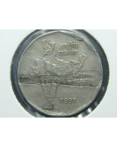 India  2 Rupees1997C km#121.3 - Type A 