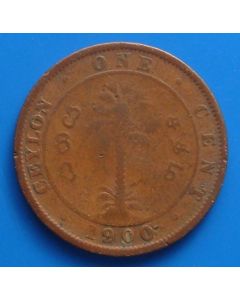 Ceylon  Cent1900 km#92