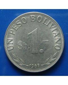 Bolivia Peso Boliviano  km# 192 