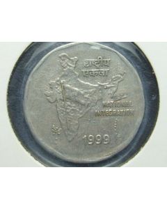 India  2 Rupees1999C km#121.3 - Type A 