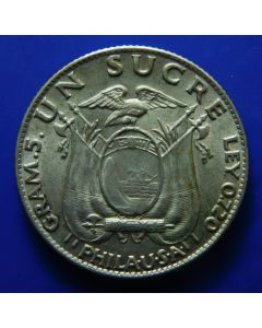 Ecuador 	 Sucre	1934	 XF/aunc