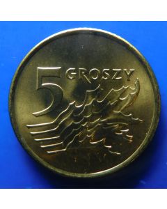 Poland  5 Groszy1992 Y# 278   Schön# 284