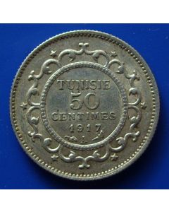 Tunisia  50 Centimes1917km# 237