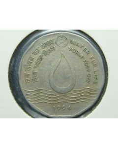 India  2 Rupees1994H km#126.1 
