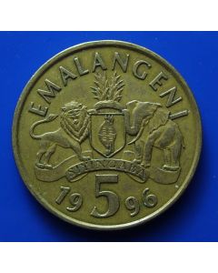 Swaziland 	5 Emalangeni	1996	 - King Msawati lll
