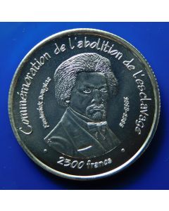  2500 Francs	2007	 Essai - Abolition of Slavery,  Frederic Douglas Silver (only 50 pieces struck)
