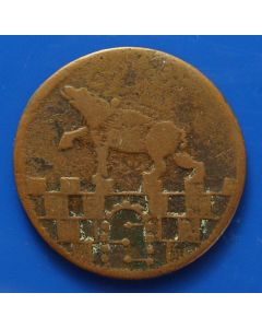 German States  Anhalt-Bernburg Pfennig 1753 IHS km# 25.1