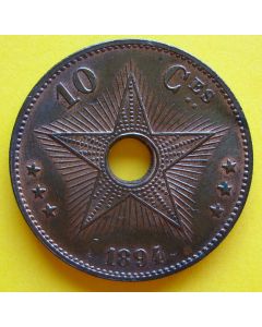 Belgian Congo 10 Centimes1894km# 4