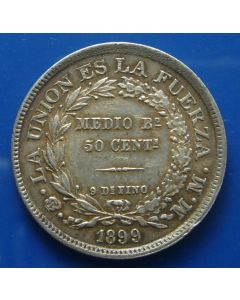 Bolivia ½ Boliviano1899 km# 161.5