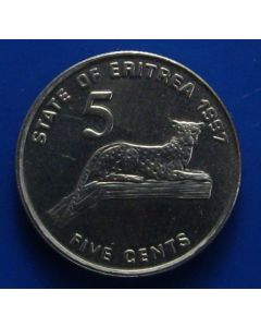 Eritrea 5 Cents1997km# 44  