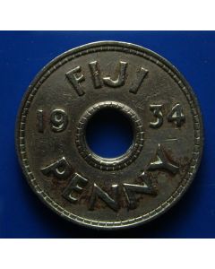Fiji Islands Penny1934km# 2    Schön# 2