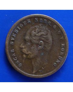 Sweden  Öre1858 L.A. km# 687