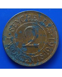 Seychelles  2 Cents1961 km#15 