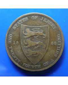 Jersey 1/24 Shilling 1888 km# 7 - VICTORIA  D.G. BRITANNIAR
