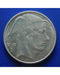Belgium 	 20 Francs	1949	 Belgie -(Dutch Text)  Silver