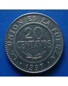 Bolivia 20 Centavoskm#203