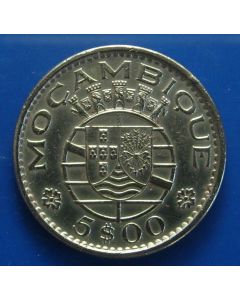 Mozambique  5 Escudos1973 km# 86   Schön# 28