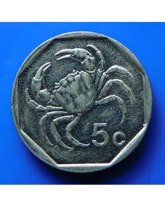 Malta  5 Cents1991km# 95    Schön# 92