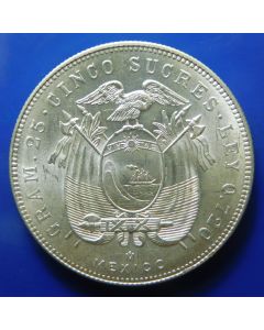 Ecuador 	 5 Sucres	1944	  unc