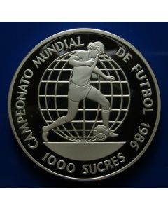 Ecuador  1000 Sucres1986km#  86   Schön# 47