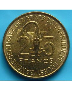 West African States  25 Francs1972 km# 5  Schön# 13