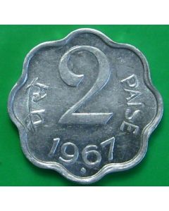 India 2 Paise1967km#13.3 