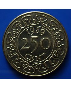 Suriname  250 Cents  1989