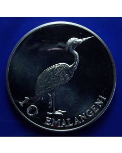 Swaziland 	10 Emalangeni	1975	 - Silver /BU  Heron, 75th Ann. Birth of King Sobhuza ll