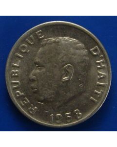 Haiti 	 5 Centimes	1958	 - President Francois Duvalier - unc