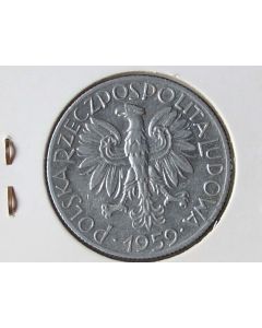 Poland  5 Zlote1959 Y# 47    Schön# 44