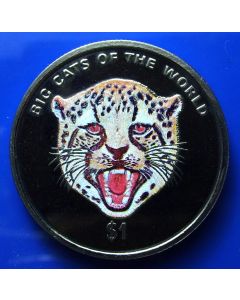 Sierra Leone 	 Dollar	2001	 - Multi colored Cheetah