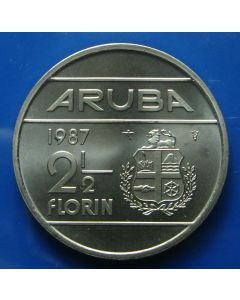 Aruba  2½ Florin1987km# 6    Schön# 6