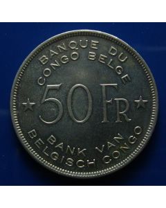 Belgian Congo 50 Francs1944km# 27  Schön# 19