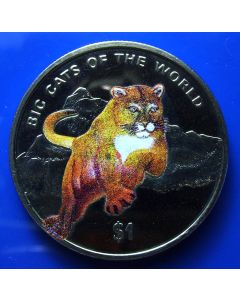 Sierra Leone 	 Dollar	2001	 - Multi colored Cougar