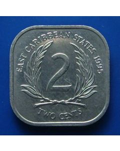East Caribbean States  2 Cents1995km# 11