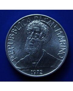 San Marino 	 5 Lire	1972	 Bust of Saint