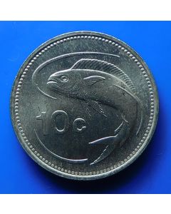 Malta  10 Cents1991km# 96  Schön# 93