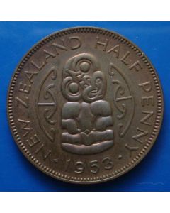 New Zealand  ½ Penny1953 km# 23.1 