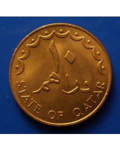 Qatar  10 Dirhams1973 km# 1 