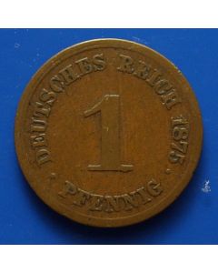 German  Empire Pfenning1875A km# 1