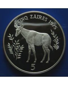 Zambia 	 5 Shillings	1965	 Proof  – 1St Ann. of Independence
