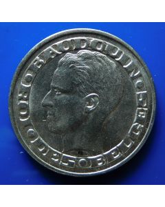Belgium  50 Francs 1958  km# 150.1  -  Des Belges  - Silver