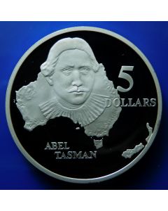 Australia 	 5 Dollars	1993	 Abel Tasman - Silver / Proof