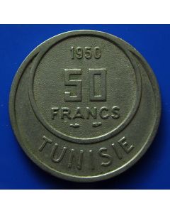 Tunisia  50 Francs1950km# 275 
