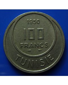 Tunisia  100 Francs1950km# 276 