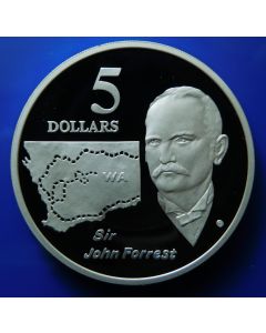 Australia  5 Dollars 1994   John Forrest - Silver / Proof