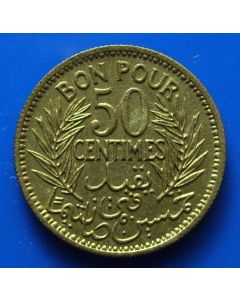 Tunisia  50 Centimes1945km# 246 